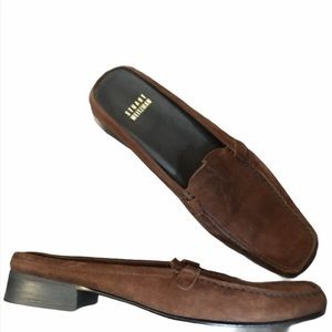 Stuart Weitzman Suede Mules 8.5 N EUC‎